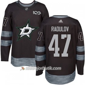 Män Ishockey Dallas Stars Tröja Alexander Radulov 47 1917-2017 100th Anniversary Adidas Svart Authentic